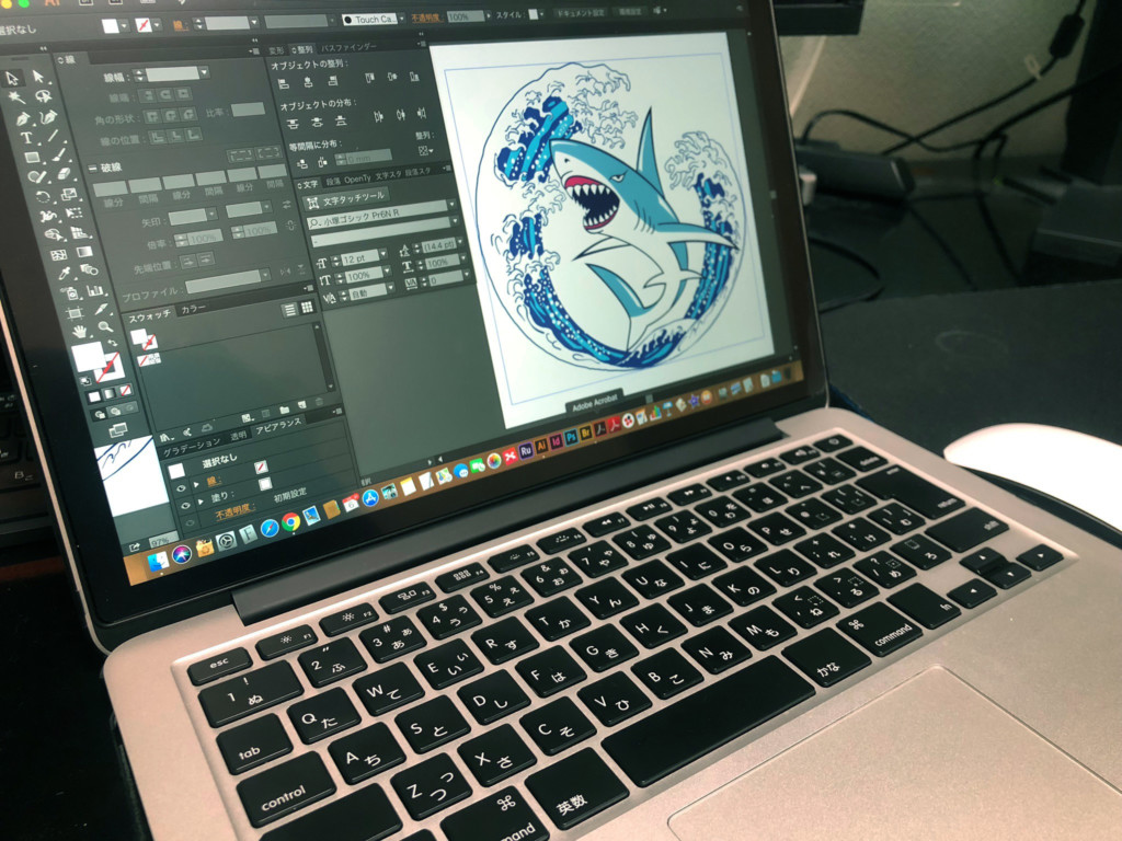 MacBookでオリジナルグッズ作成