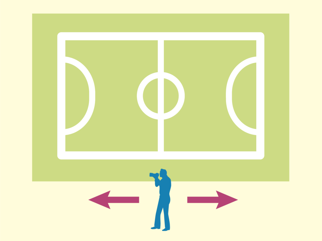 撮影のベストポジションを確保する
