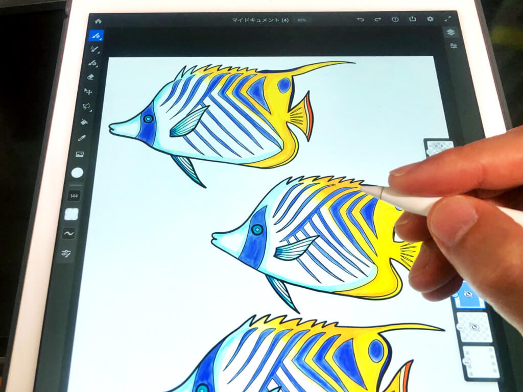 Adobefrescoでイラスト作成 デザインの調整はphotoshopが便利 Tomorrow Llife トゥモローライフ